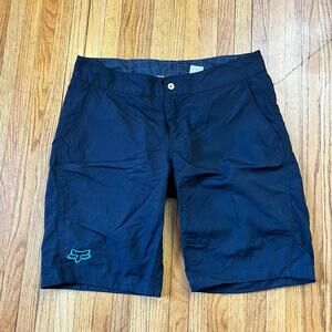 Fox Racing Shorts Women Large Cargo Padded Lined Cycle Shorts Black